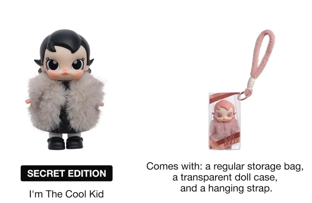 POP MART Baby Molly Winter Fit Check Series-Vinyl Plush Pendant Blind Box 1PC
