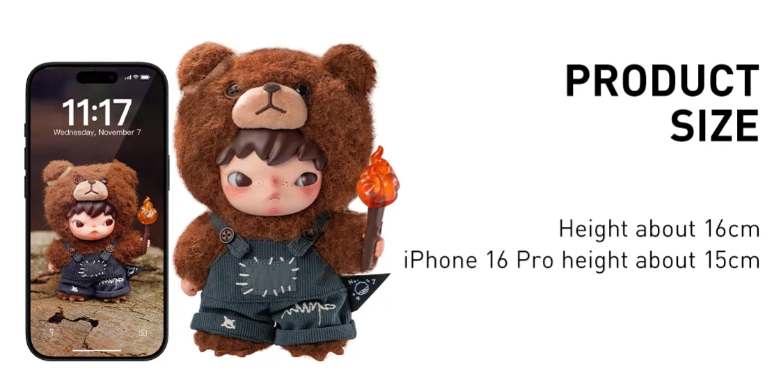 Pop Mart HIRONO Living Wild-Fight for Joy Plush Doll