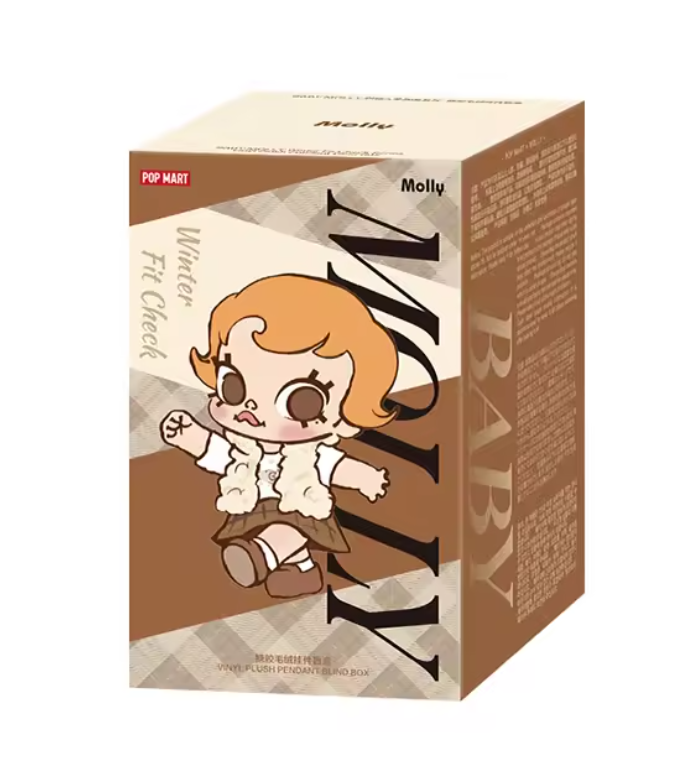 POP MART Baby Molly Winter Fit Check Series-Vinyl Plush Pendant Blind Box 1PC