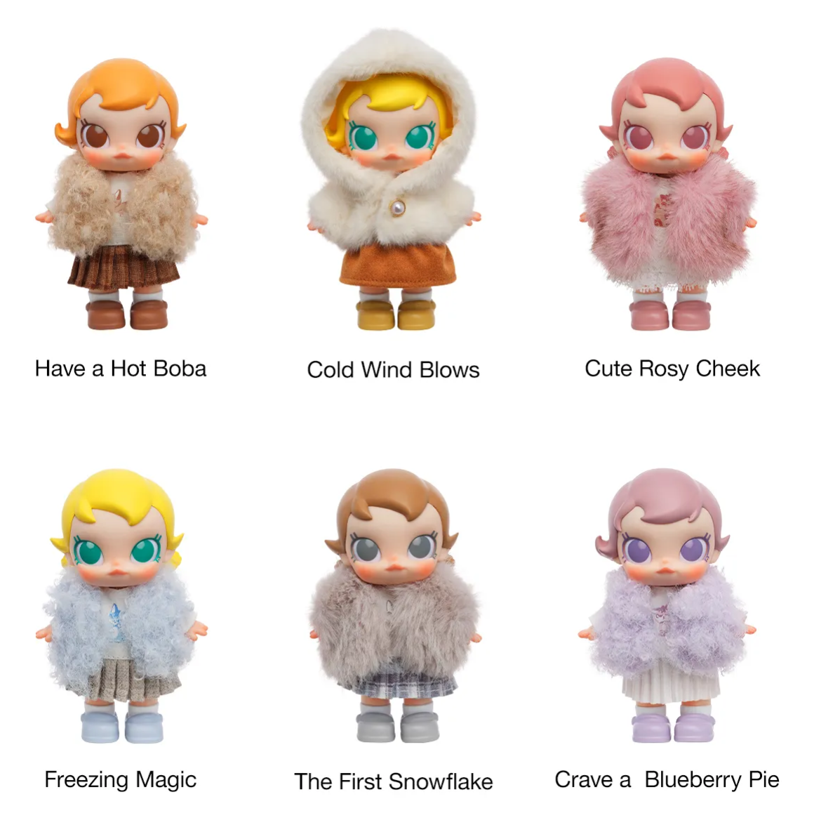 POP MART Baby Molly Winter Fit Check Series-Vinyl Plush Pendant Blind Box 1PC