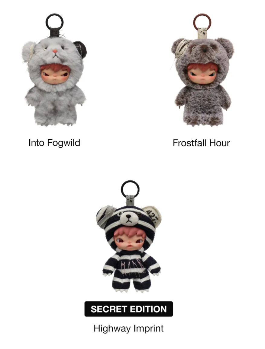 POP MART Hirono Road Journal Series-Plush Doll Pendant Blind Box 1PC