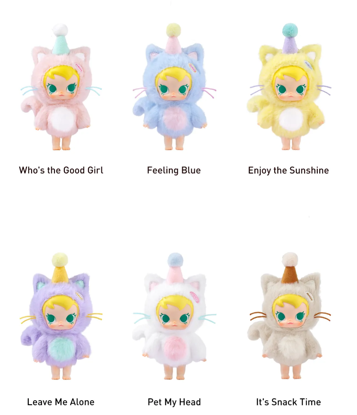 Baby Molly Pocket Friends Series-Vinyl Plush Pendant Blind Box 1PC